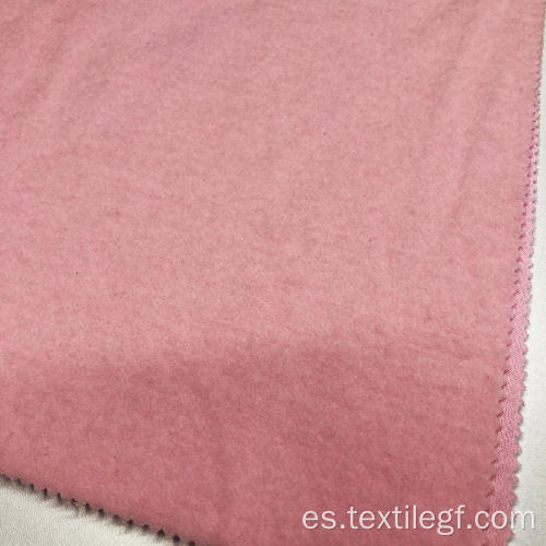 Sudadera con capucha de felpa rosa con cepillo